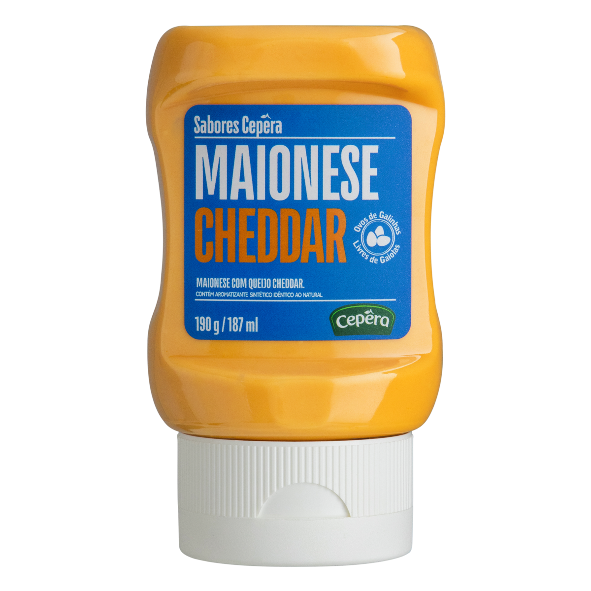 Maionese Cheddar Sabores Cepêra Squeeze 190g
