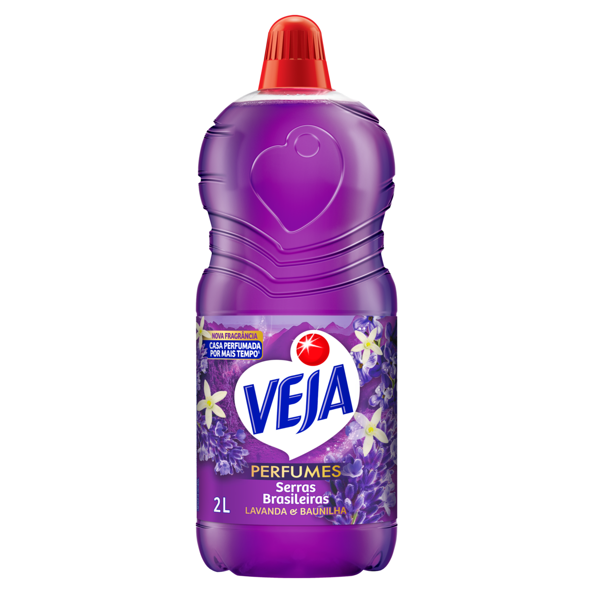 Limpador Perfumado Lavanda e Baunilha Veja Perfumes Serras Brasileiras Frasco 2L