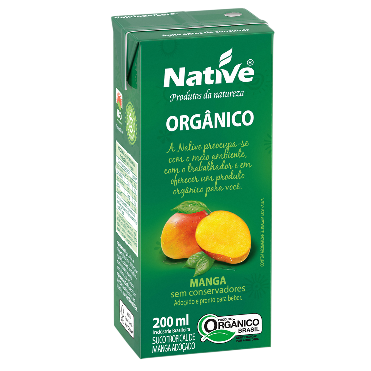 Suco de Manga Orgânico NATIVE 200ml