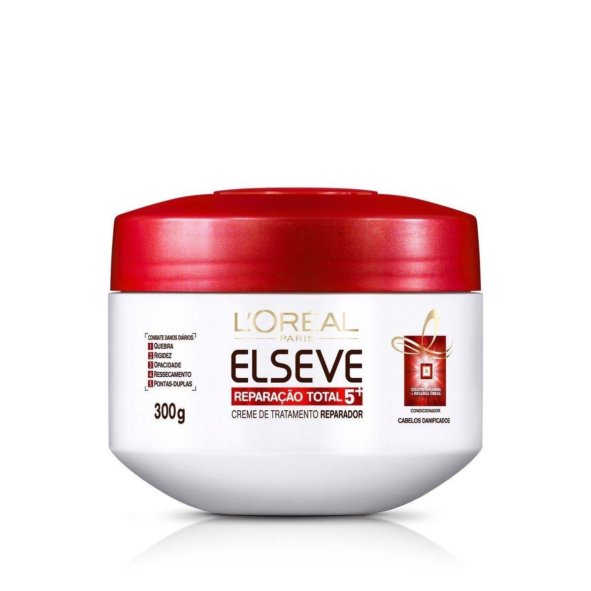 Creme de Tratamento LOréal Paris Elseve Reparação Total 5 - 300g