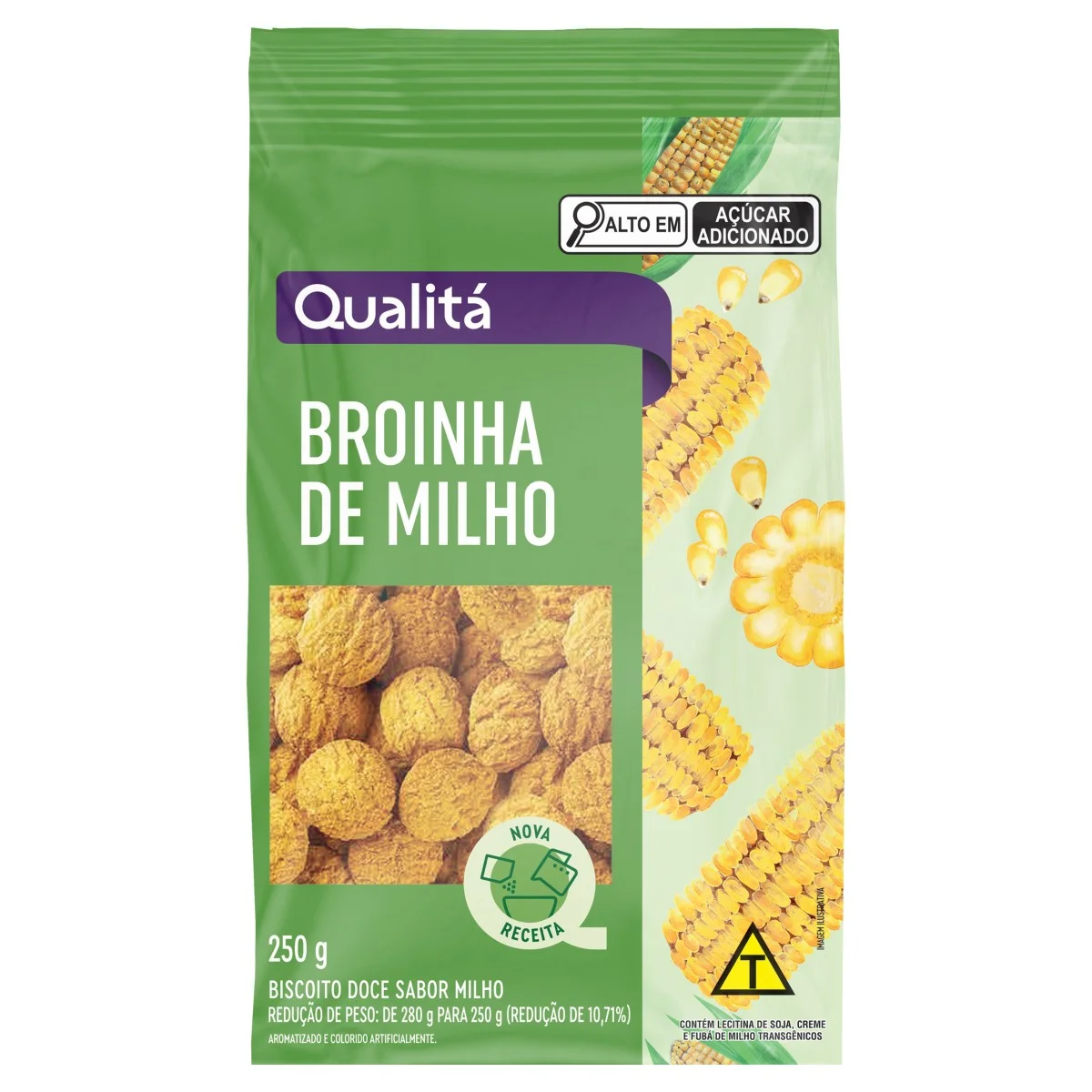 Biscoito Broinha Milho Qualitá Pacote 250g