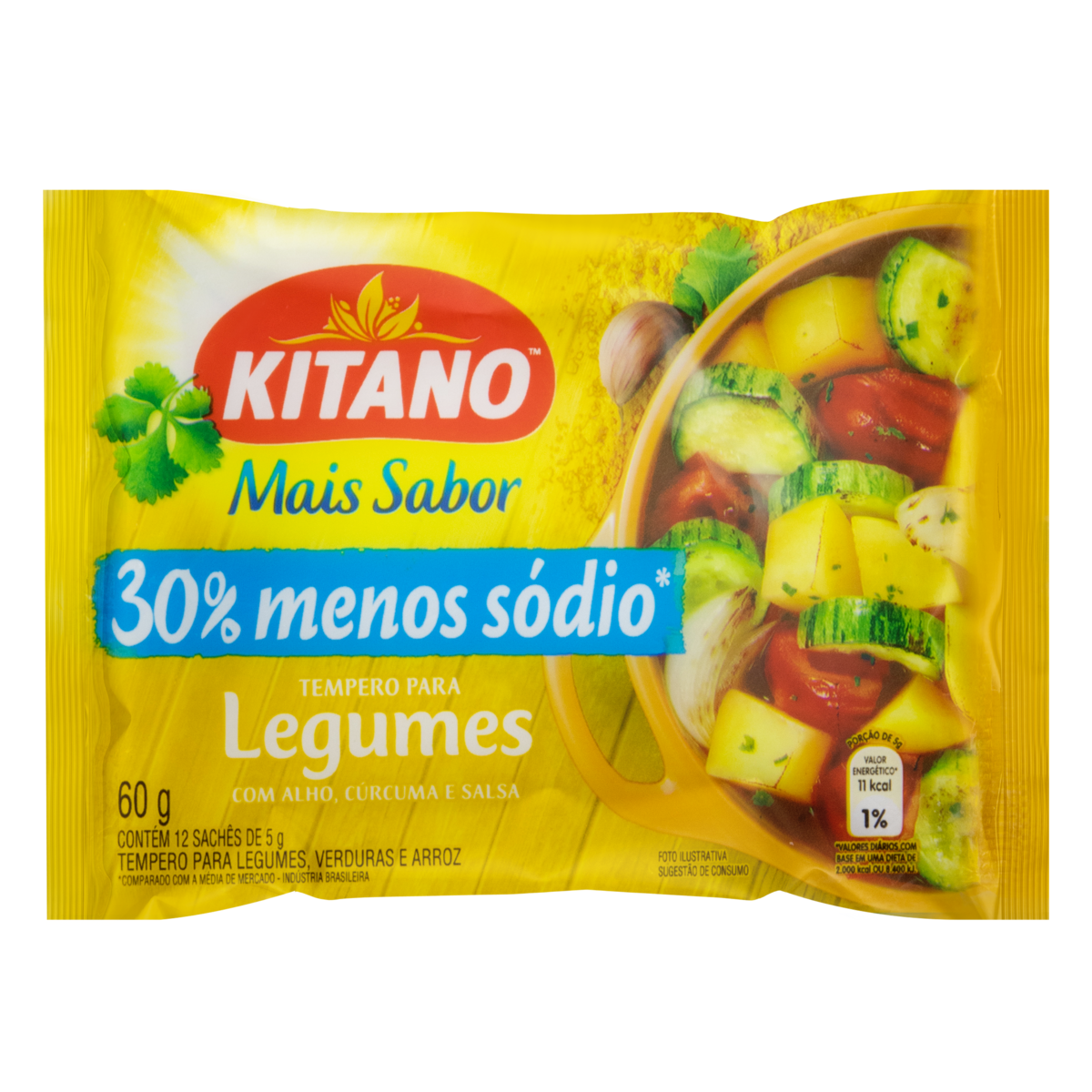 Tempero para Legumes, Verduras e Arroz Mais Sabor KITANO 60g