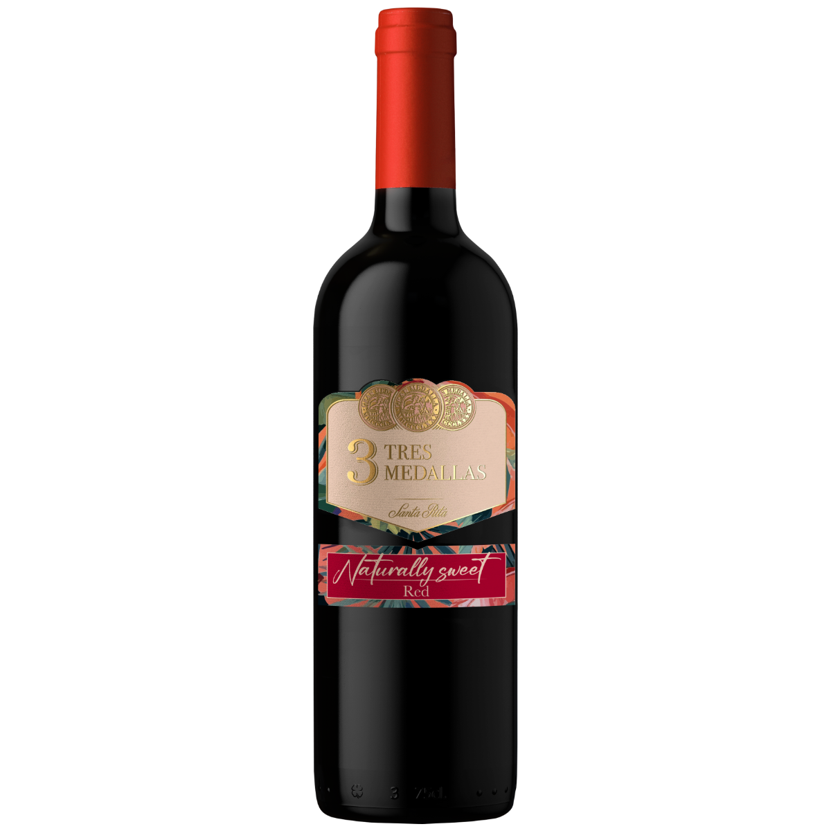 Vinho Tinto Chileno Tres Medalhas Cabernet Sauvignon Sweet 750ml