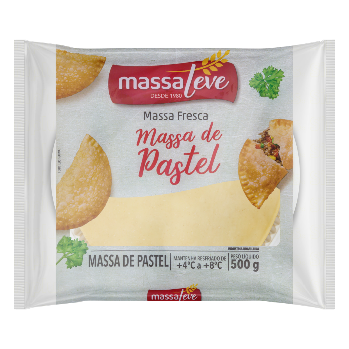 Massa para Pastel Massa Leve Pacote 500g