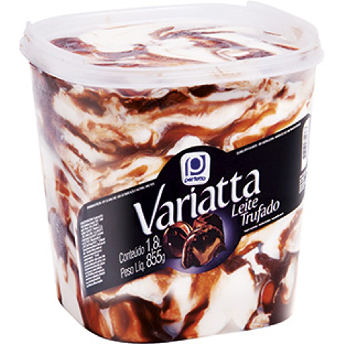 Sorvete Leite Trufado Perfetto Variatta Pote 1,8l