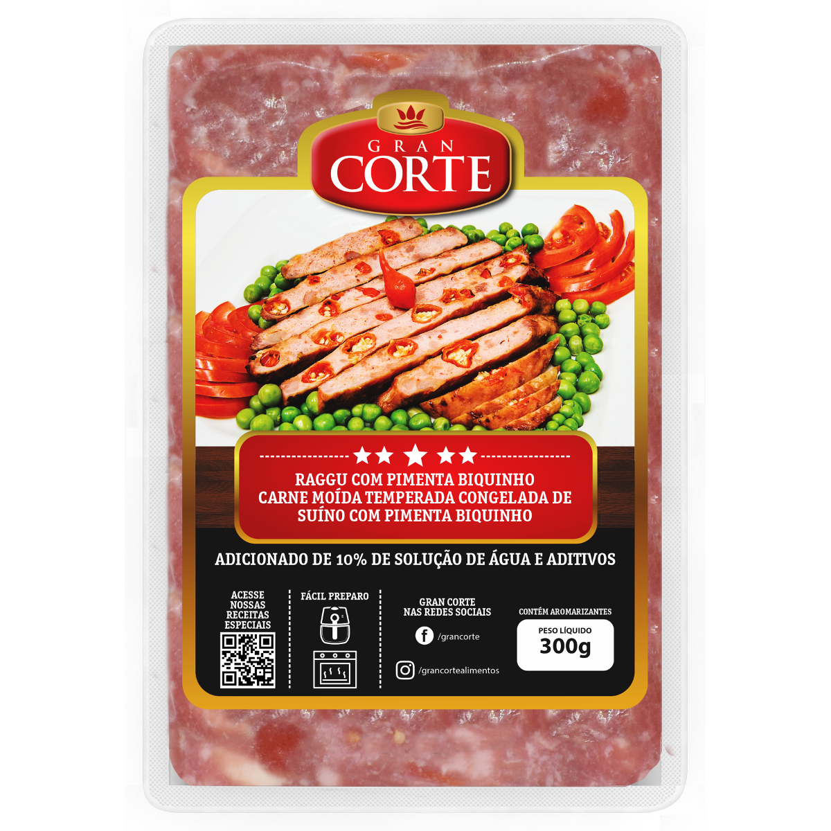 Ragu Carne Suína com Pimenta Biquinho Gran Corte 300g
