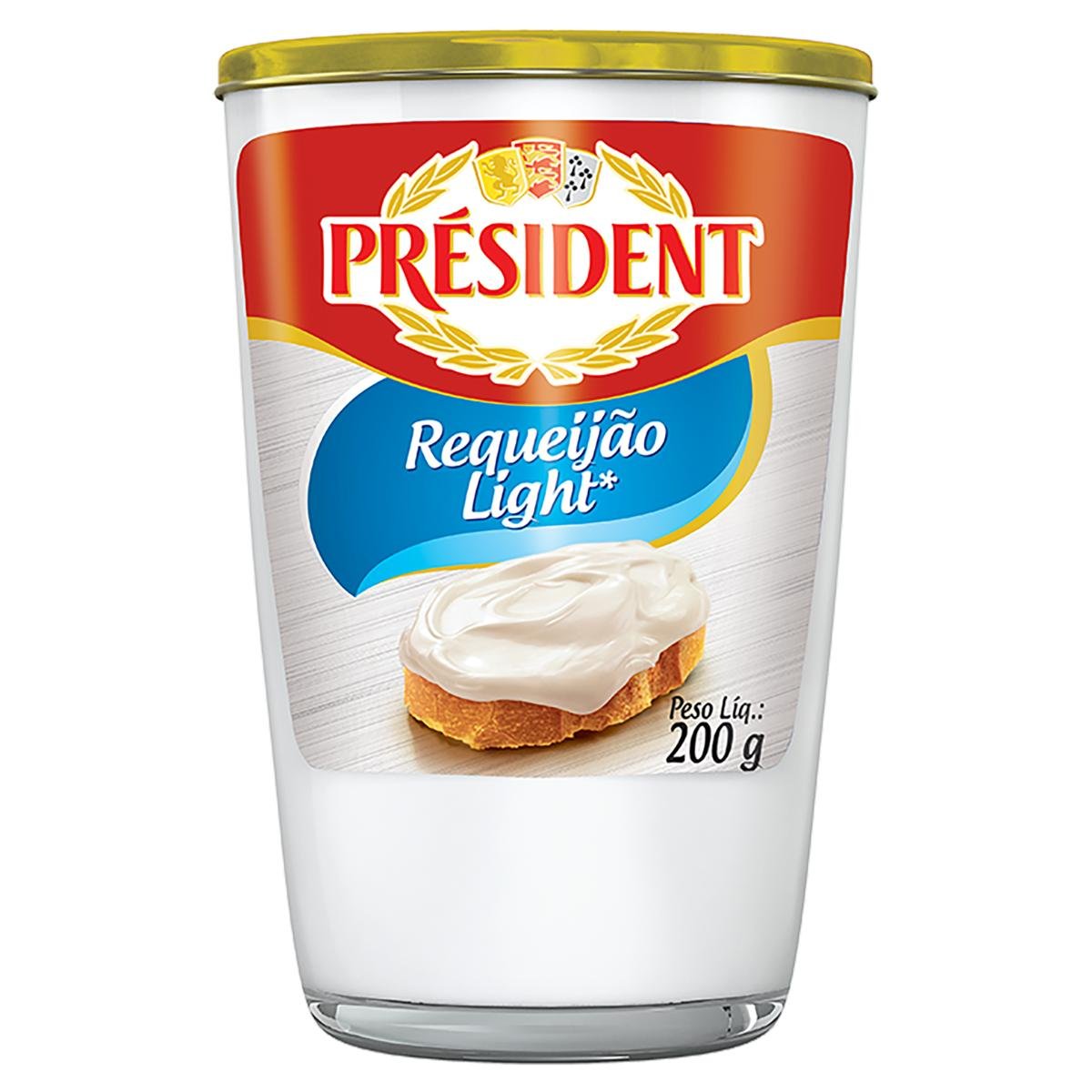Requeijão Light Zero Lactose Président Copo 200g