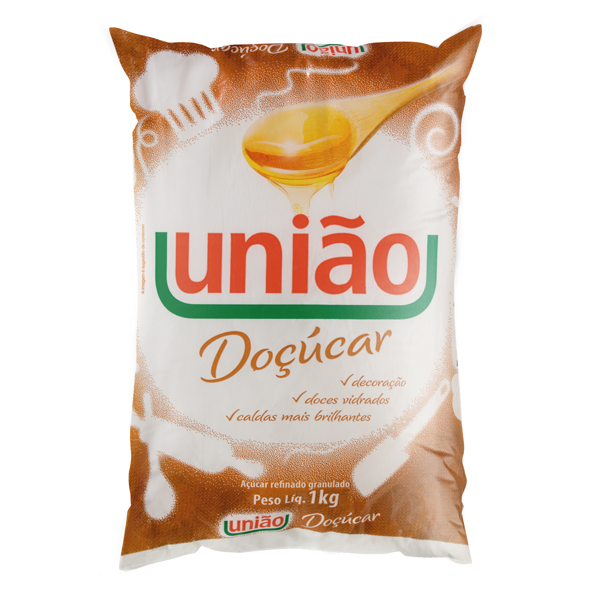 Açúcar Refinado Granulado Doçúcar UNIÃO Pacote 1kg