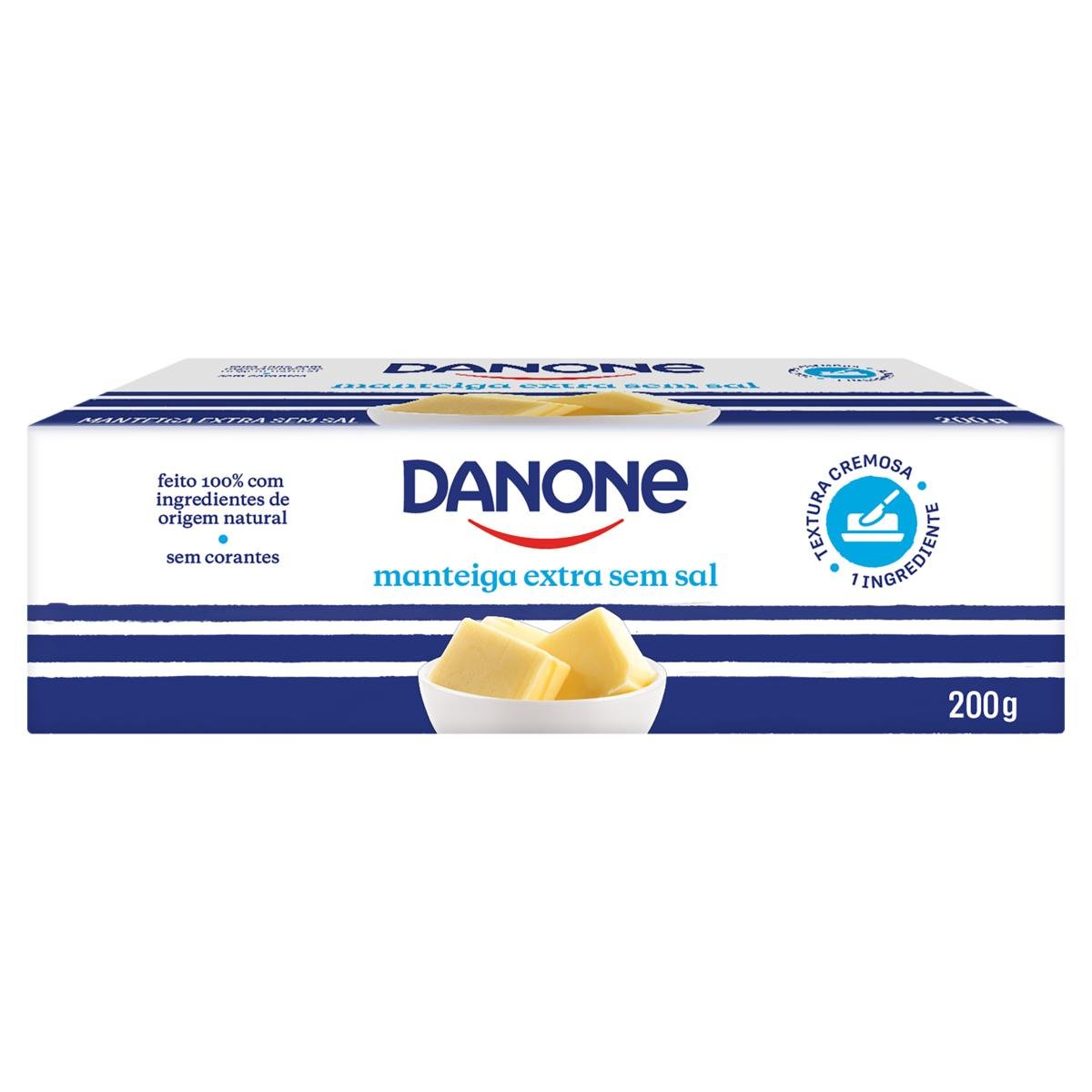 Manteiga Extra sem Sal Danone 200g