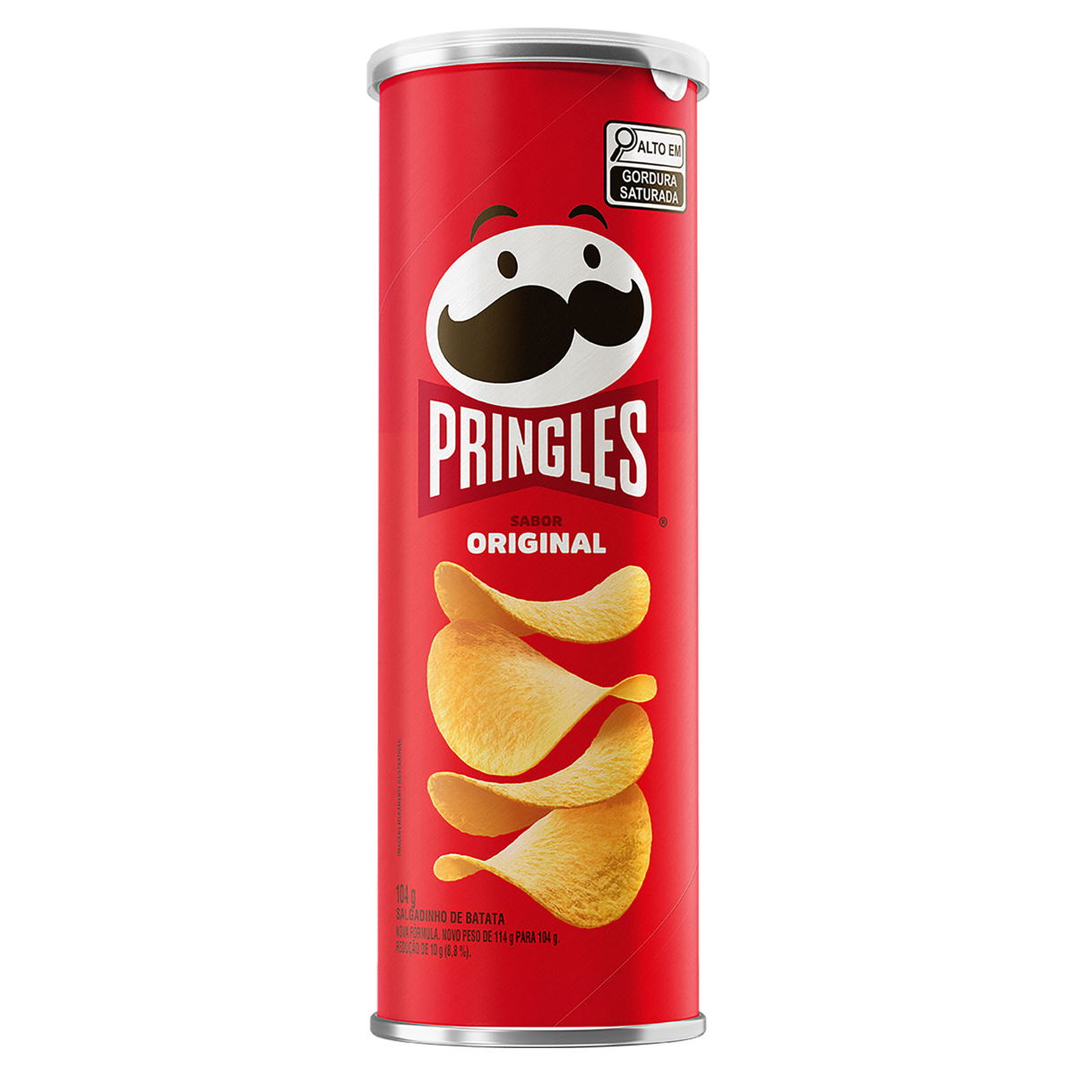 Salgadinho de Batata Original Pringles Tubo 104g