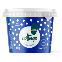 Queijo Cottage Zero Lactose Verde Campo Lacfree Pote 400g