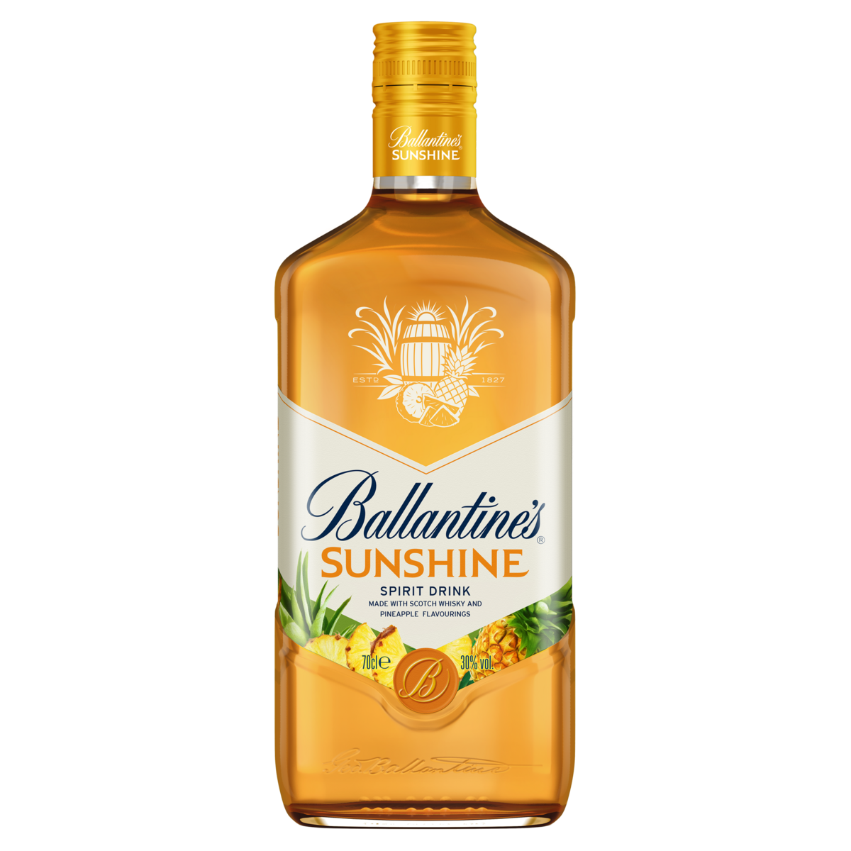 Licor Seco de Whisky Abacaxi Ballantine's Sunshine Garrafa 700ml