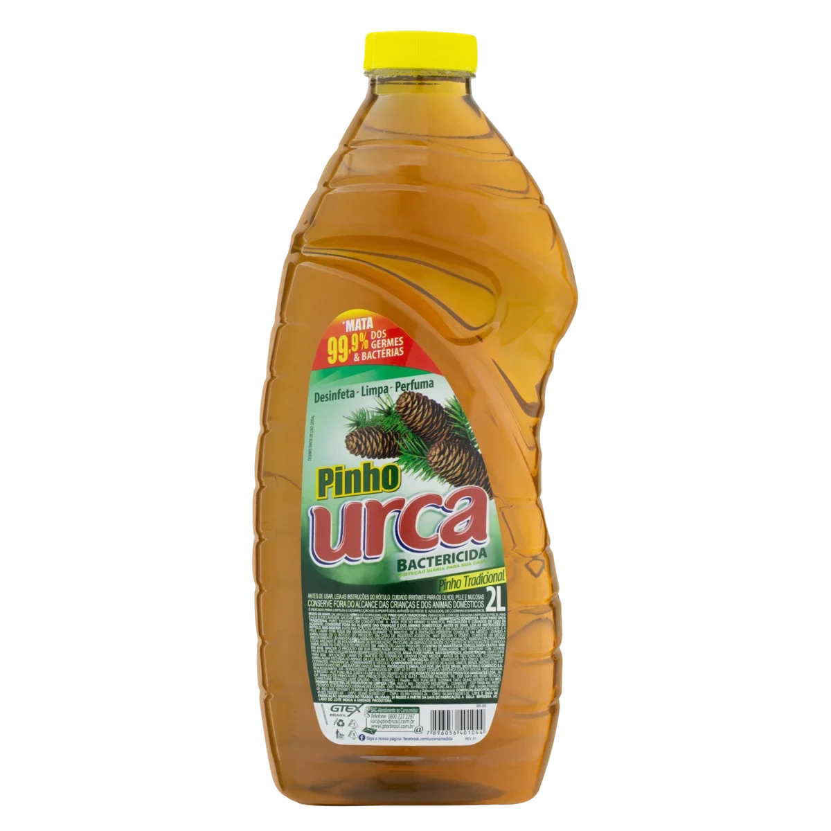 Desinfetante Bactericida Tradicional Pinho Urca Frasco 2l