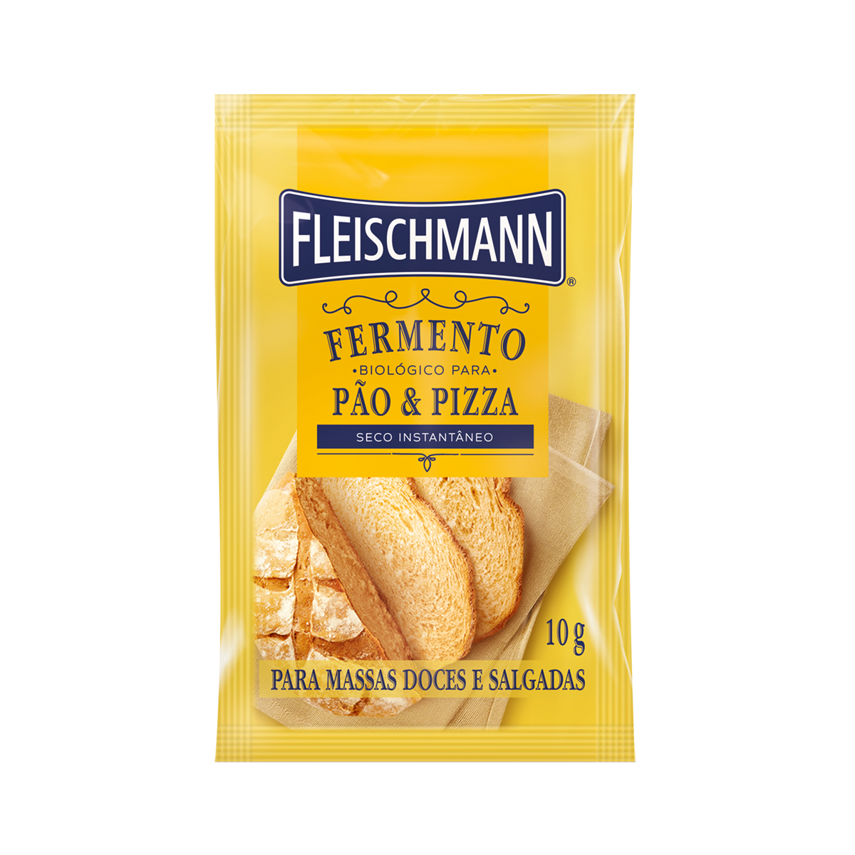 Fermento Biológico Seco Instantâneo FLEISCHMANN Para Pão E Pizza Pacote 10g