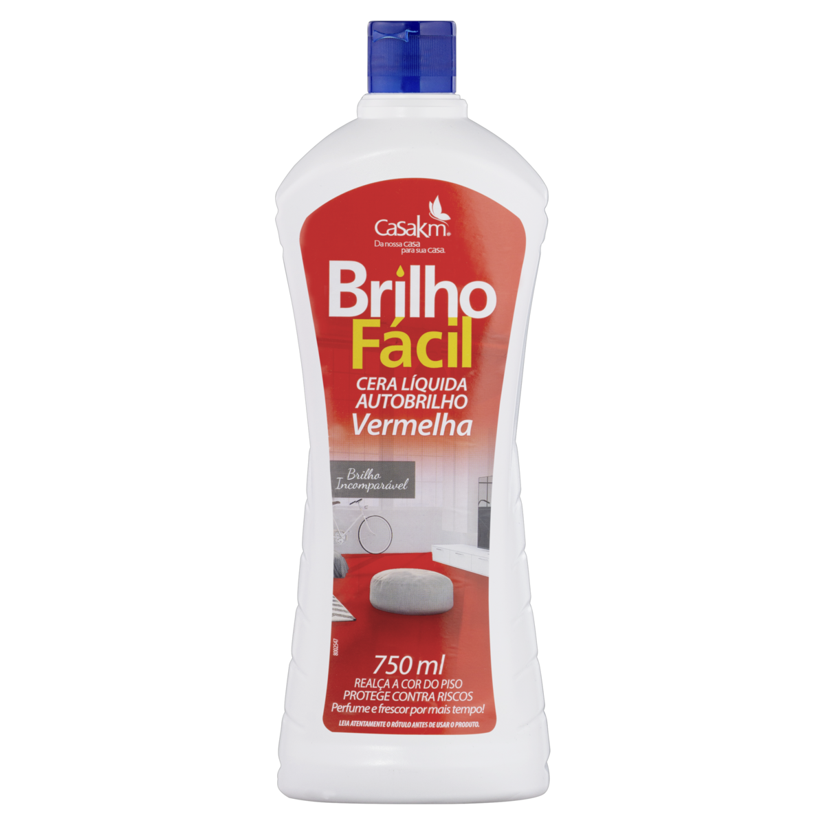 Cera Líquida Autobrilho Vermelha Brilho Fácil Frasco 750ml