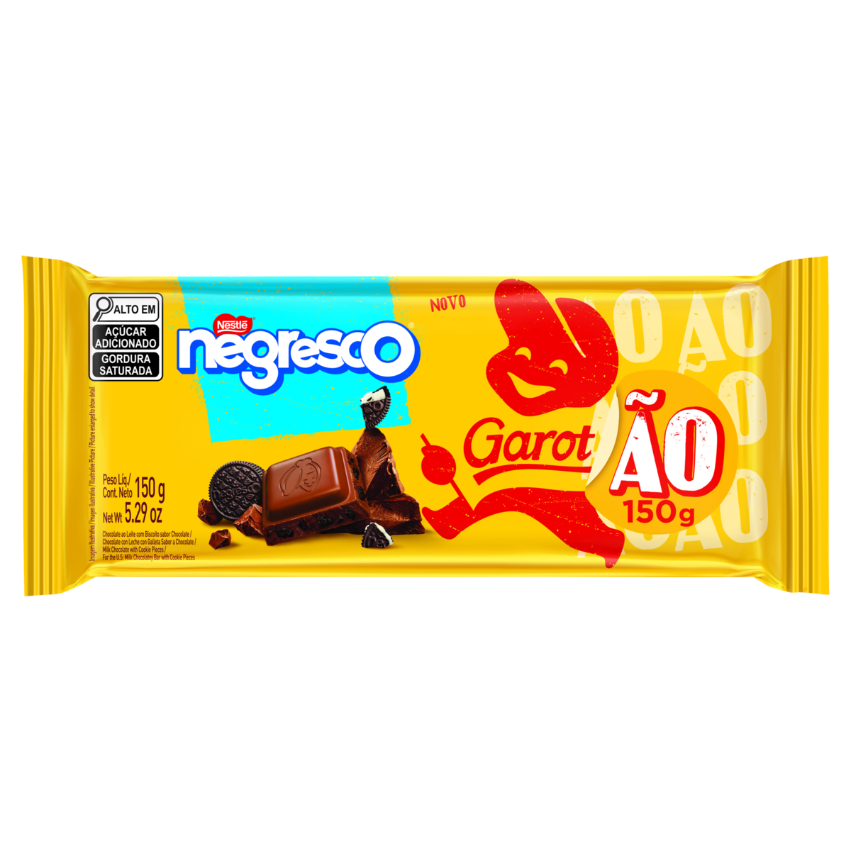 Chocolate ao Leite Negresco Garotão Pacote 150g