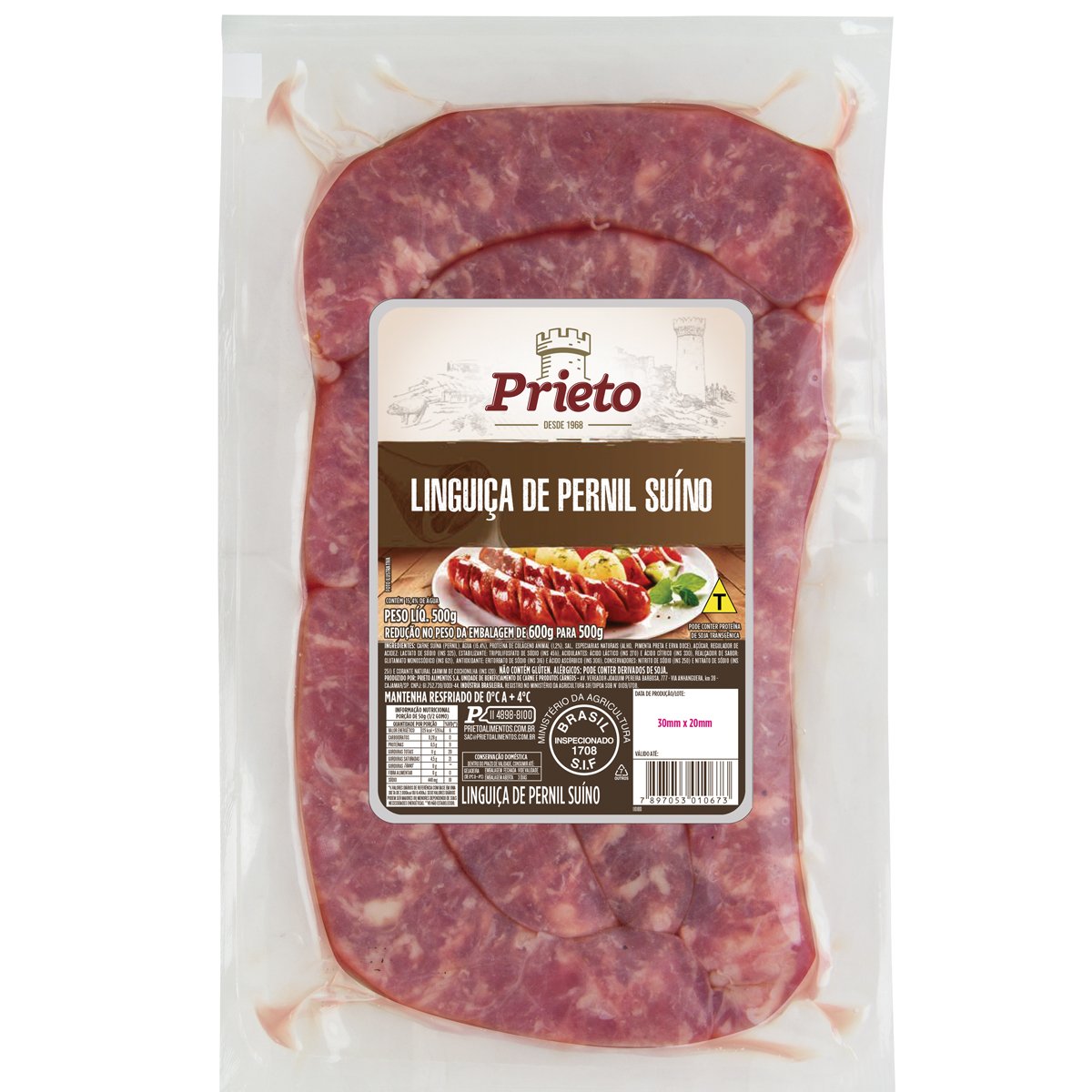 Linguiça de Pernil Prieto 500g