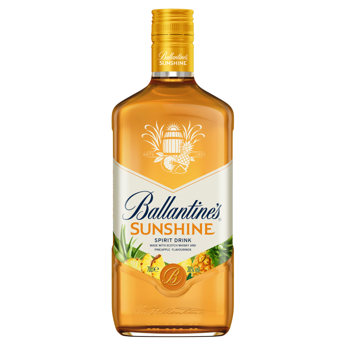 Licor Seco de Whisky Abacaxi Ballantine's Sunshine Garrafa 700ml