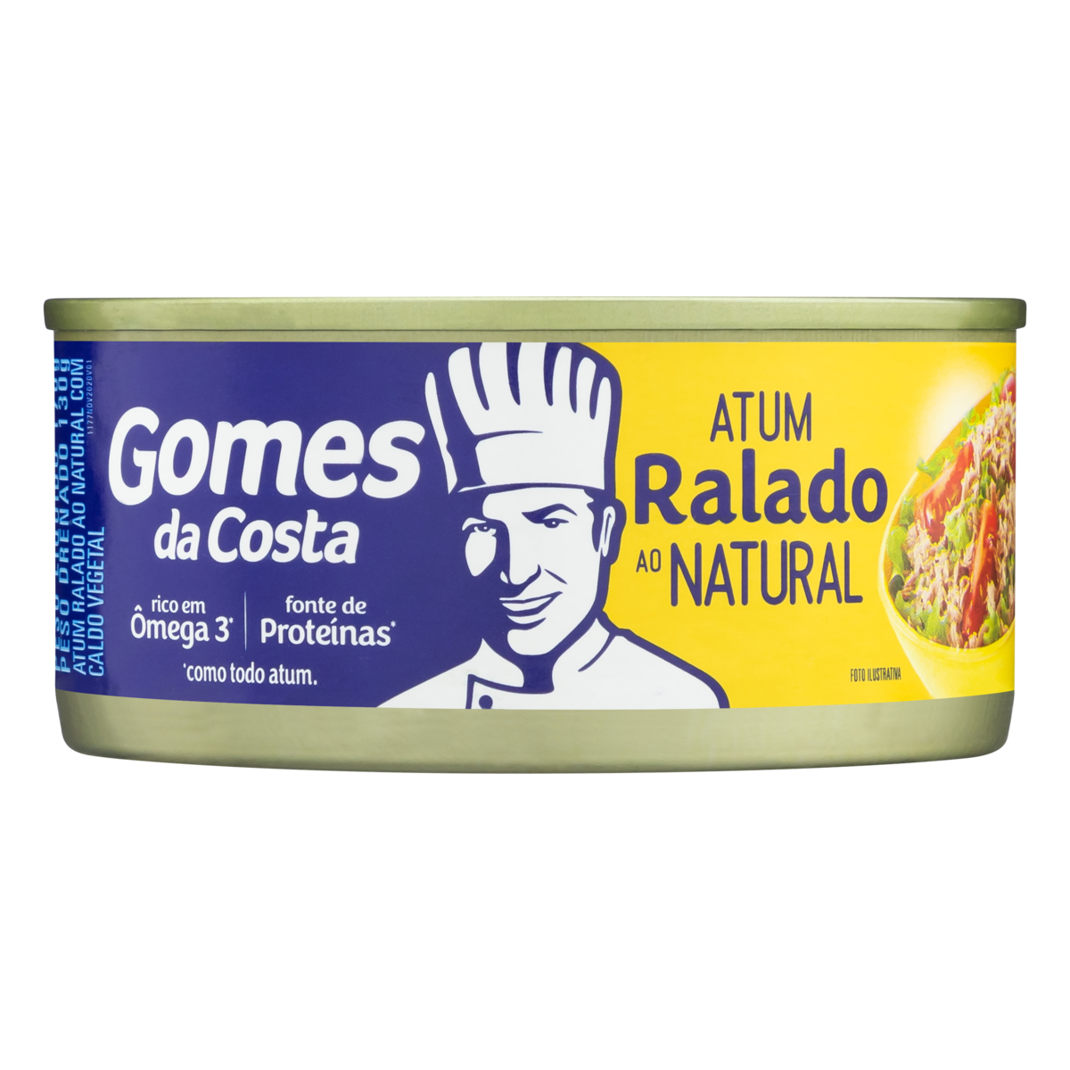 Atum Ralado ao Natural Gomes da Costa Lata 170g