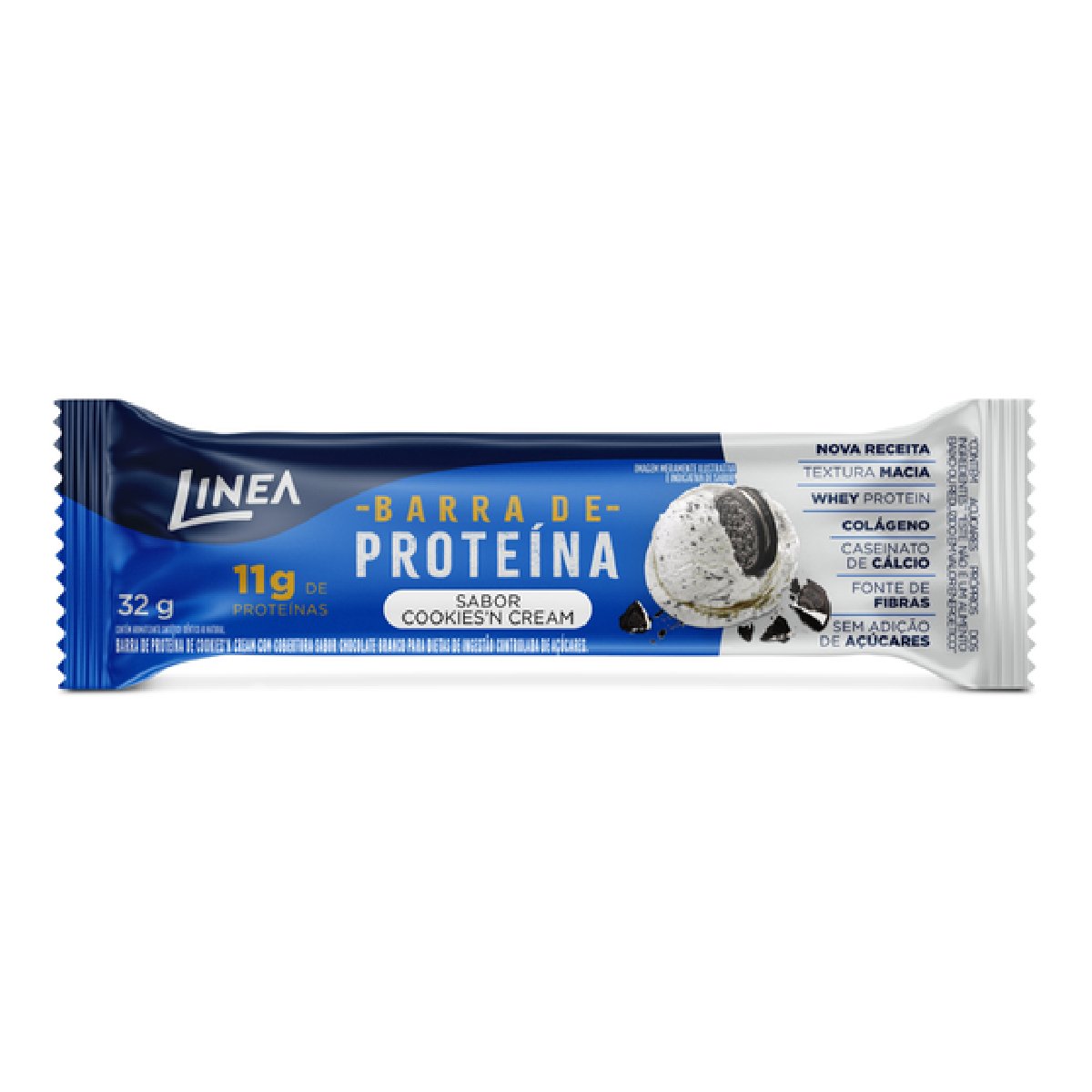 Barra de Proteína Sabor Cookies'n Cream Línea 32g