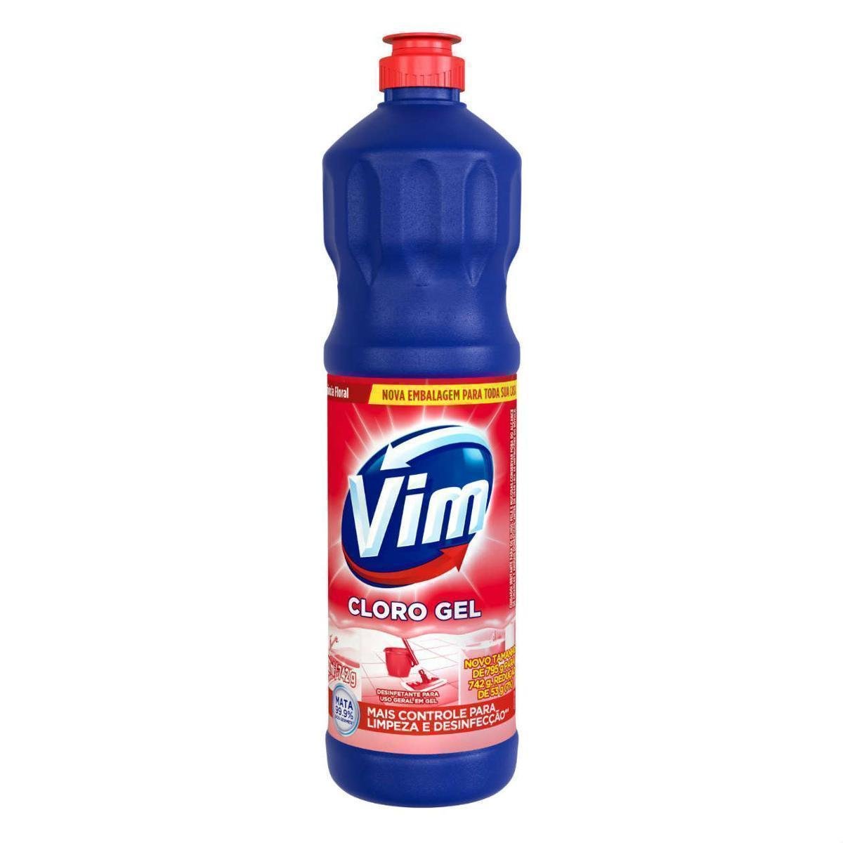Desinfetante Cloro Gel Floral Vim Squeeze 700ml