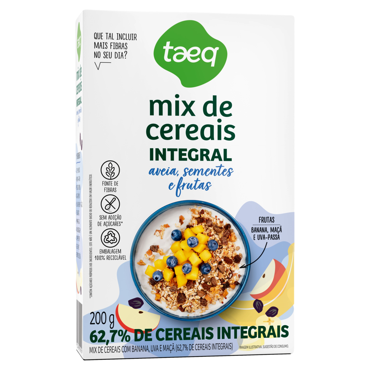 Mix de Cereais Integrais Taeq Caixa 200g
