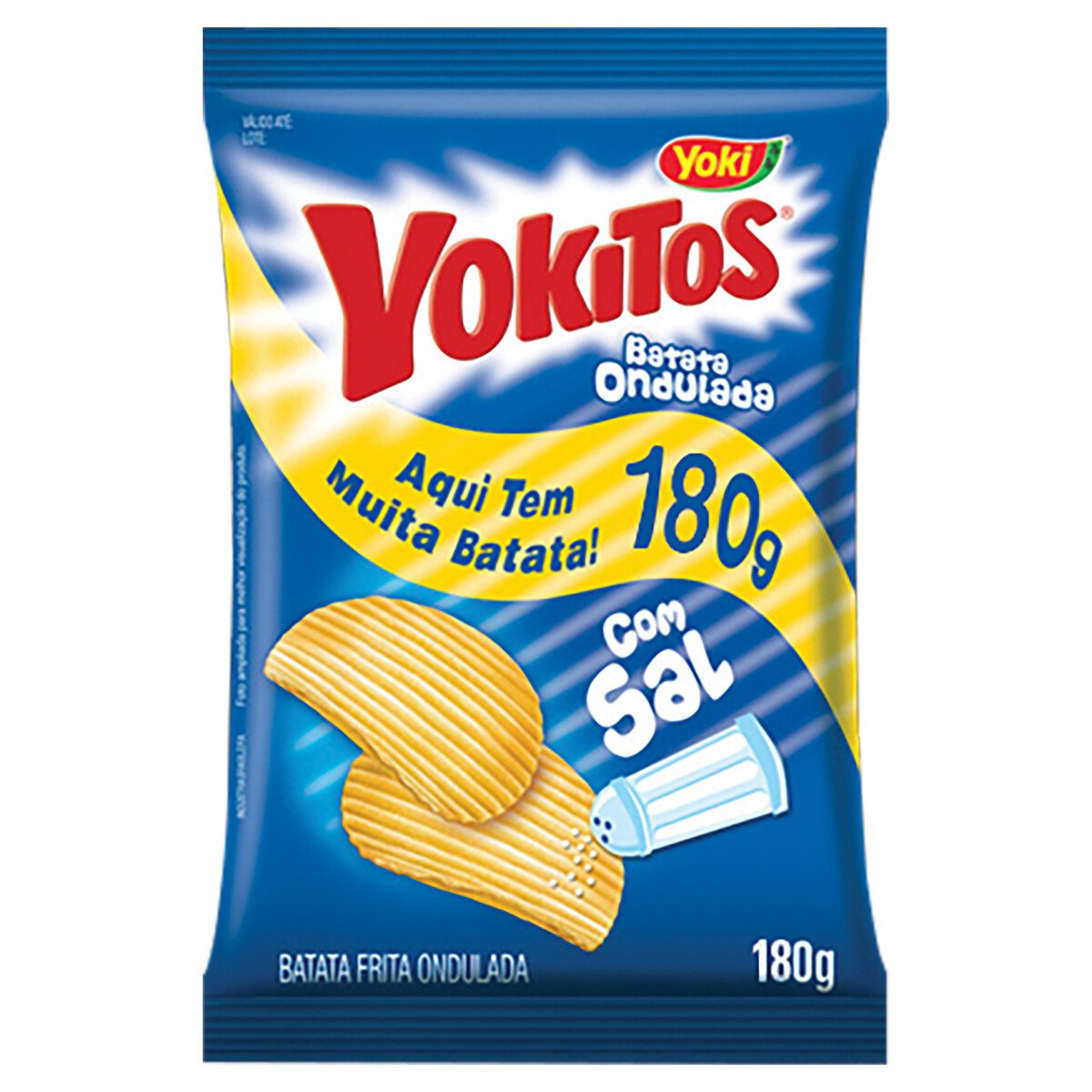 Batata Frita Ondulada com Sal Yoki Yokitos Pacote 180g