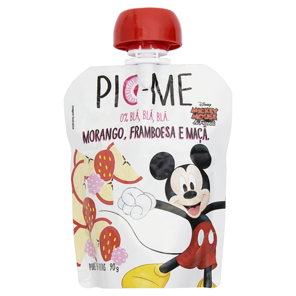Purê De Frutas Vermelhas PIC-ME Mickey Mouse Pacote 90g