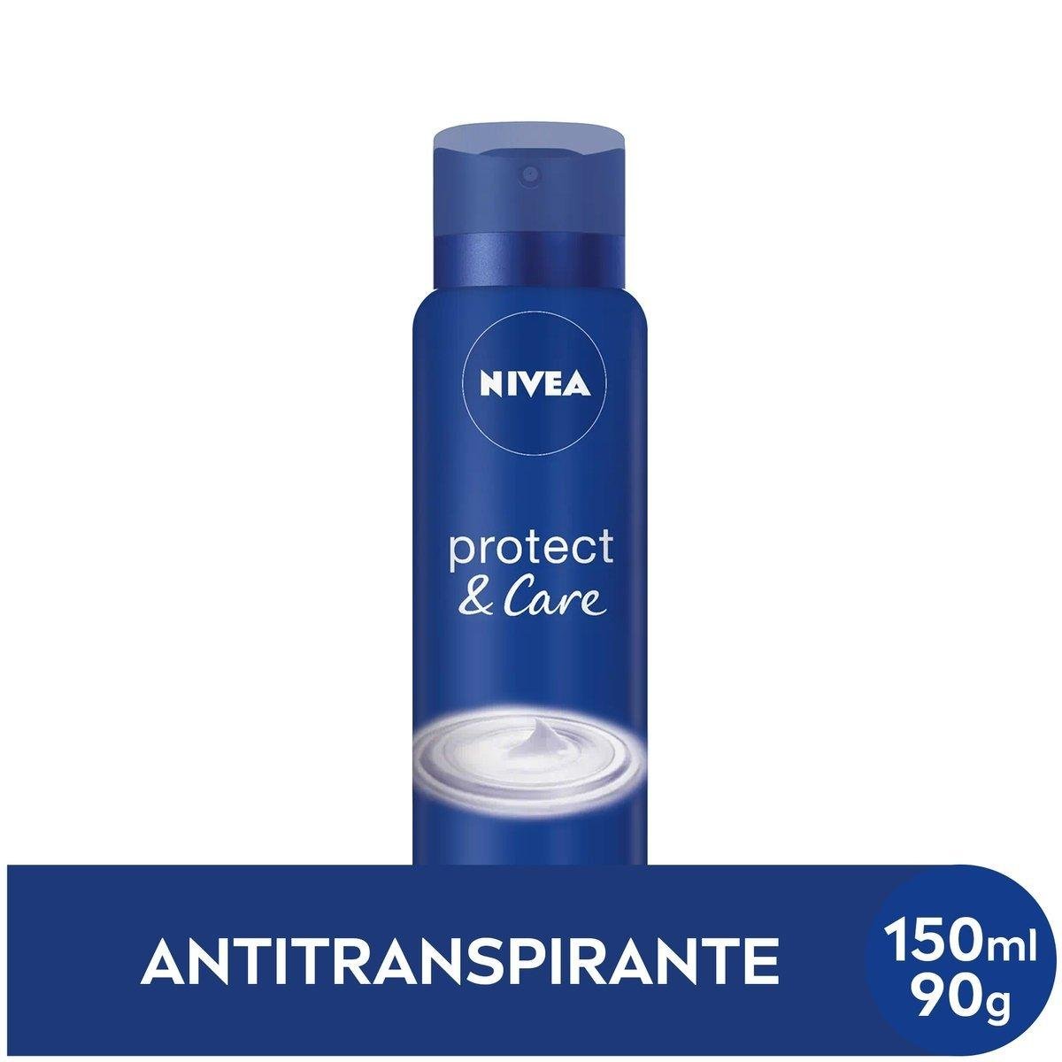 Antitranspirante Aerossol Nivea Protect e Care 150ml Spray