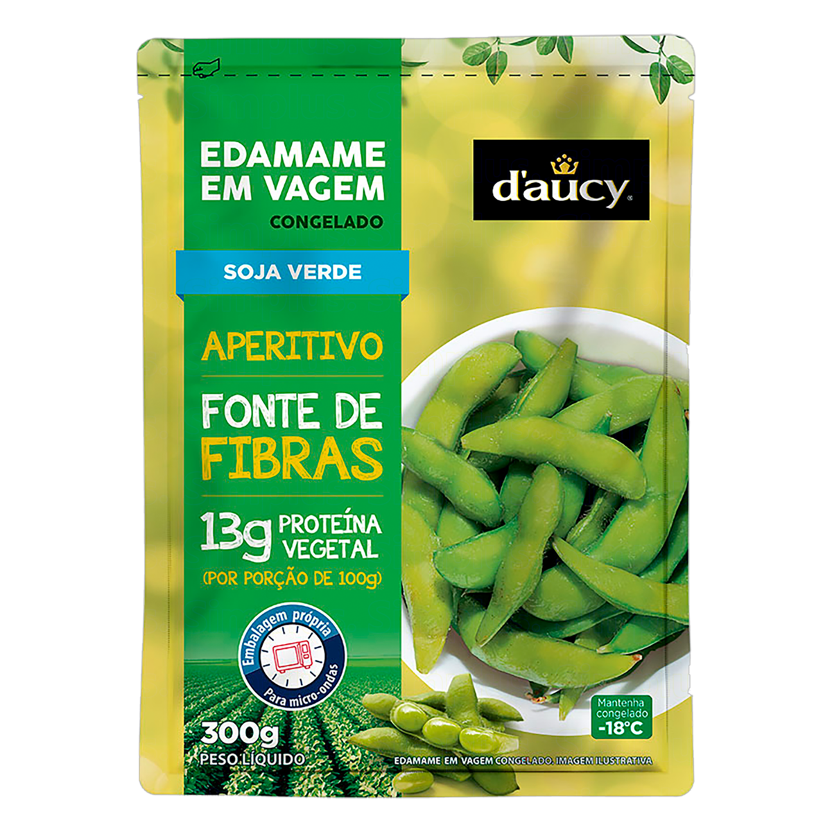 Edamame em Vagem Congelado Daucy Pacote 300g