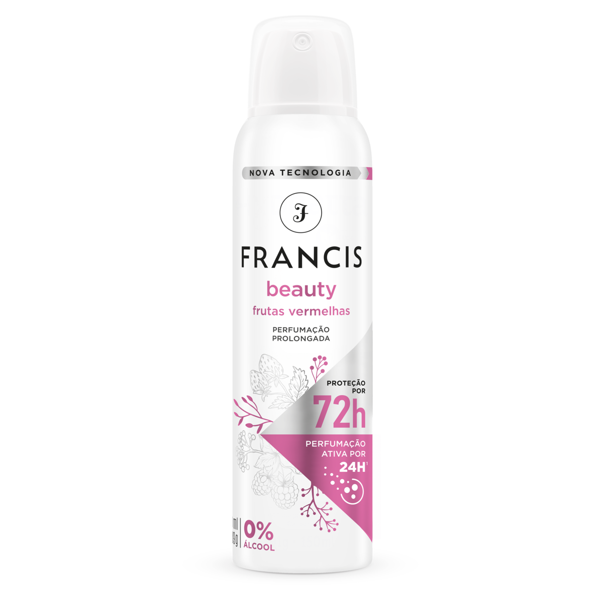Desodorante Aerossol Beauty Frutas Vermelhas Francis 150ml Spray