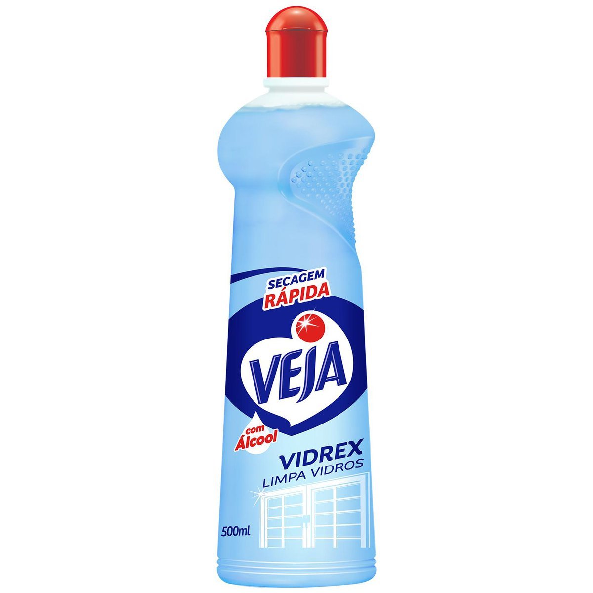 Limpa-Vidro Líquido com Álcool Veja Vidrex Squeeze 500ml