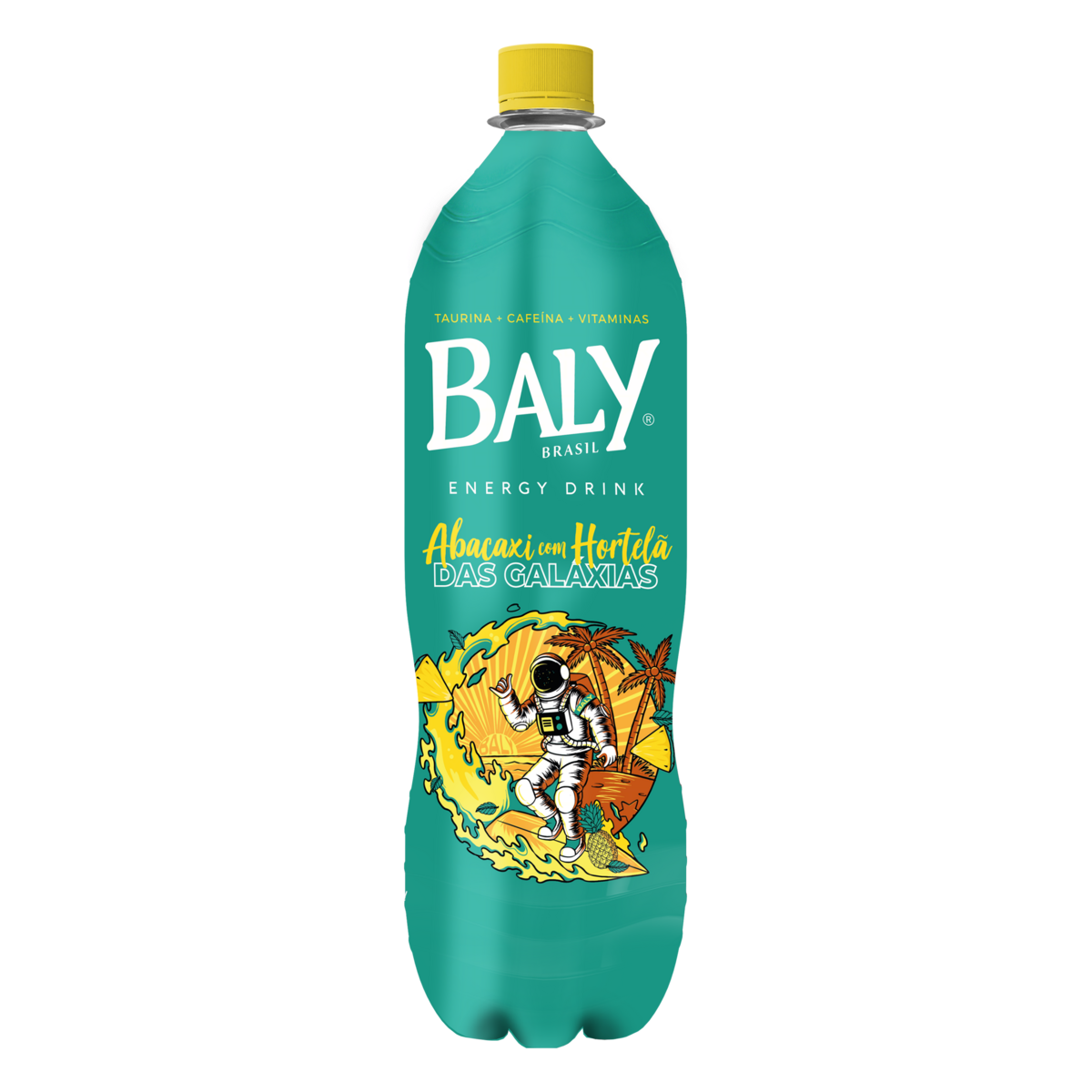 Energético Abacaxi com Hortelã das Galáxias Baly Garrafa 2l