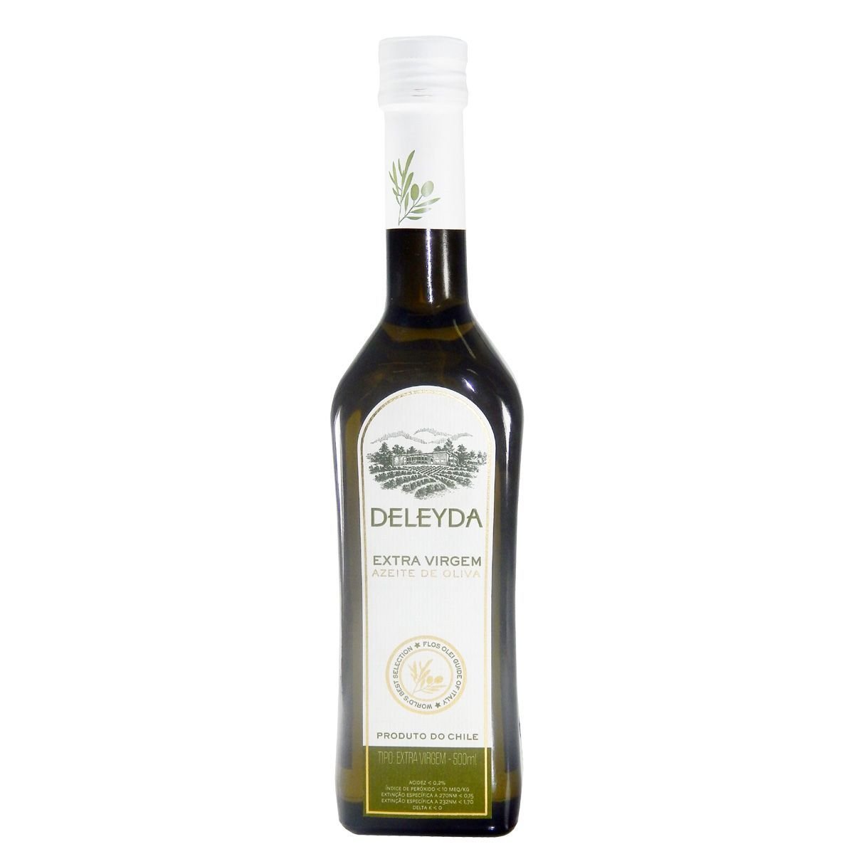Azeite Chileno de Oliva Extra Virgem DELEYDA Vidro 500ml