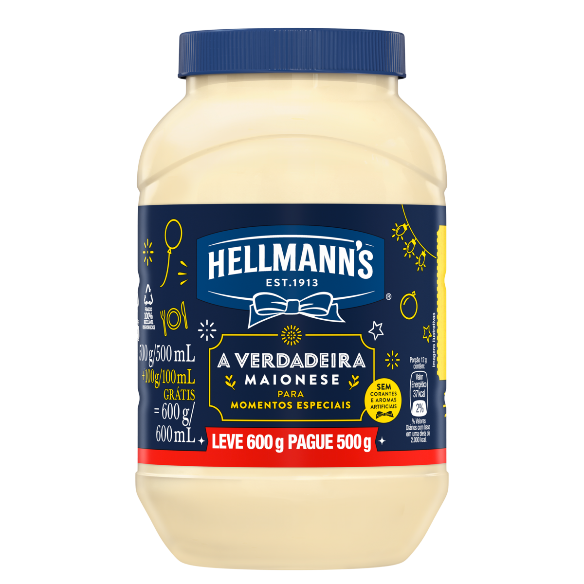 Maionese Hellmann's Tradicional 600gr