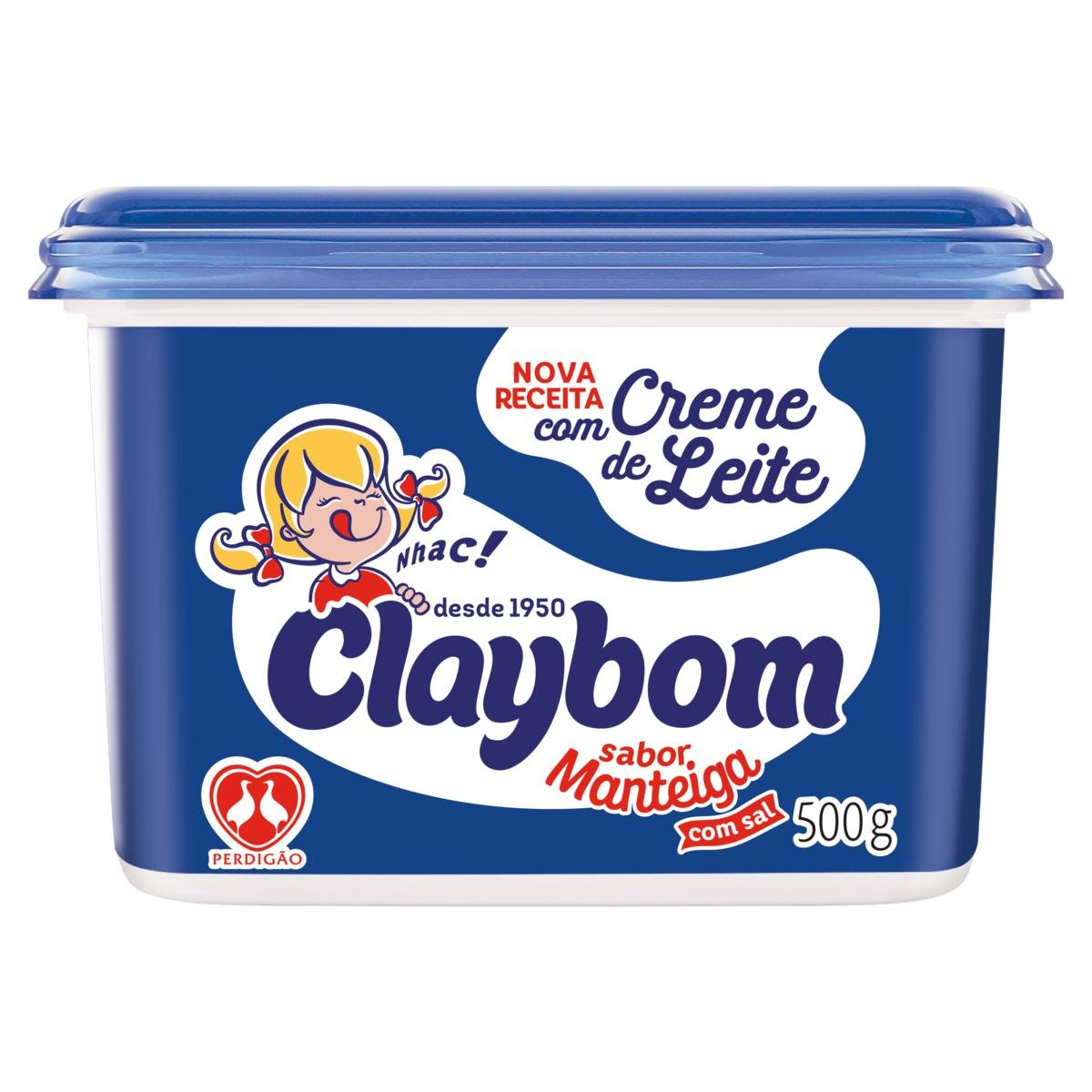 Margarina Manteiga com Sal e Creme de Leite Claybom Pote 500g