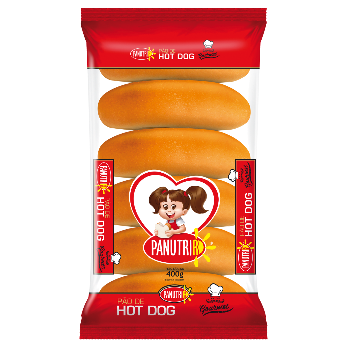 Pão para Hot Dog PANUTRI 400g