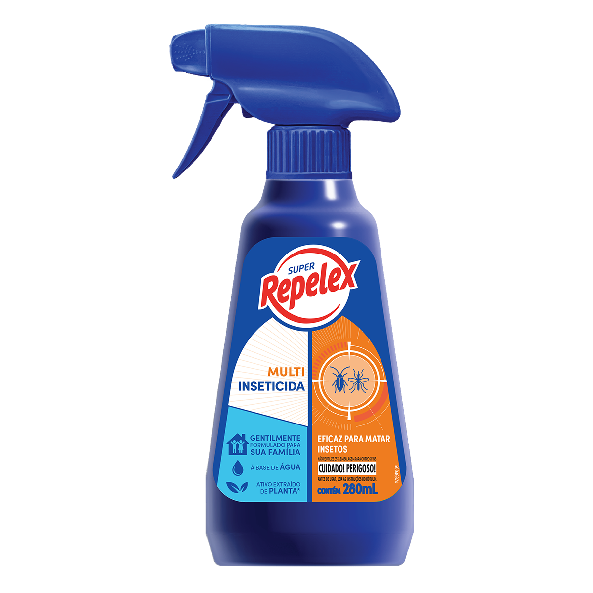 Multi-Inseticida à Base de Água Repelex Frasco 280ml Borrifador