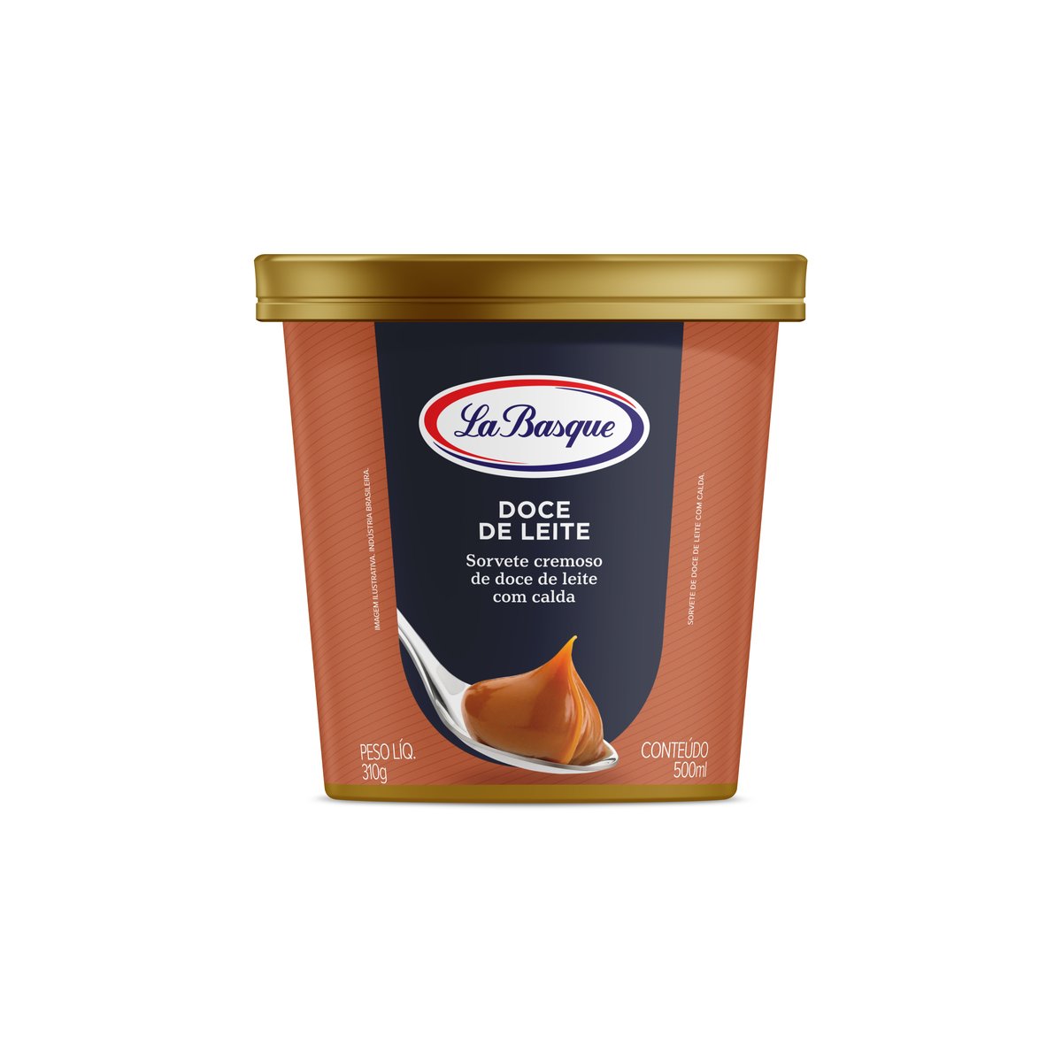Sorvete Doce de Leite La Basque Premium Ice Cream Pote 500ml