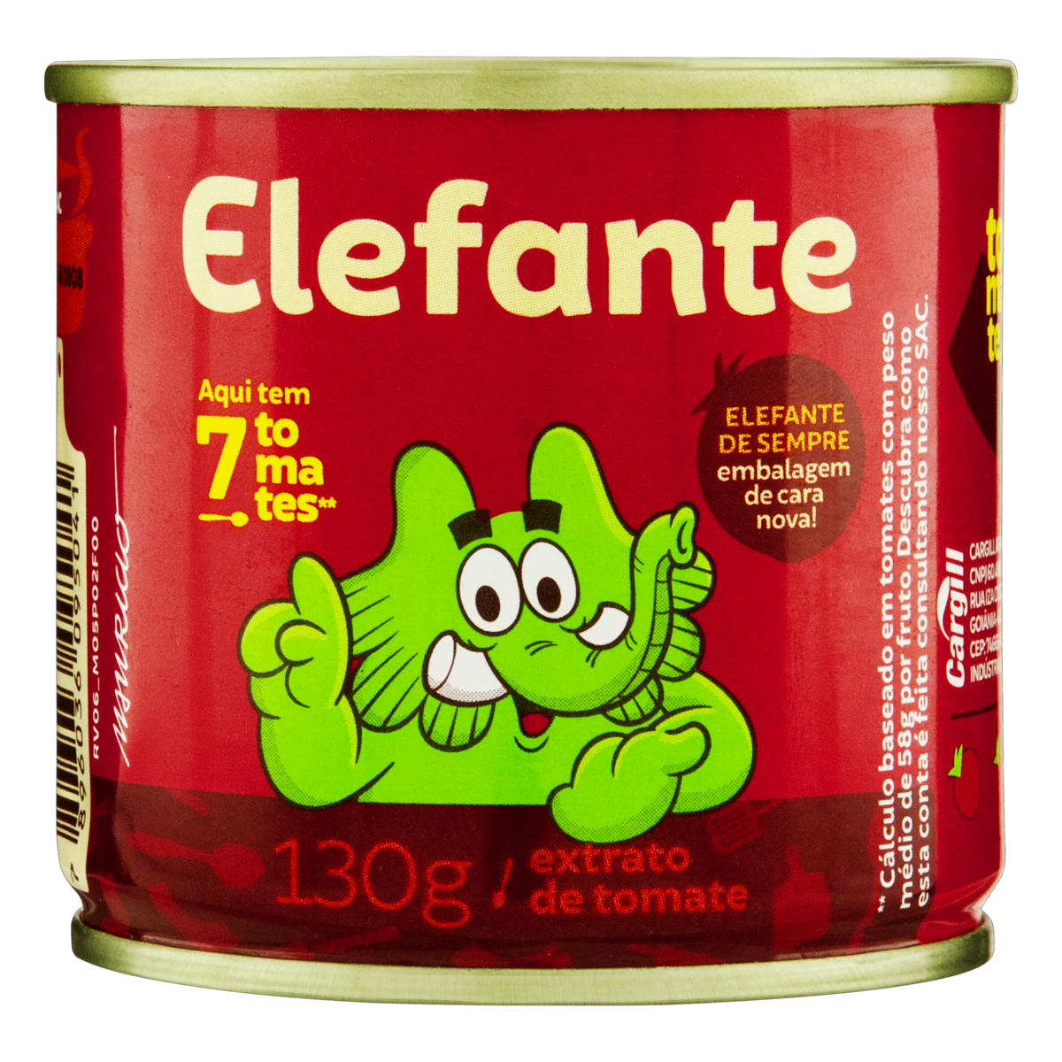 Extrato de Tomate Elefante Lata 130g