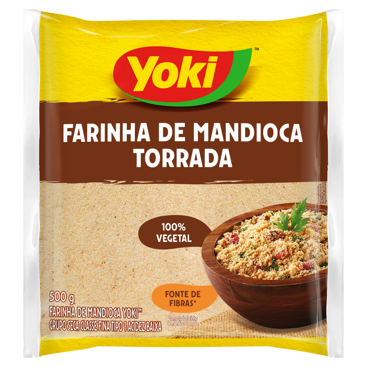 Farinha De Mandioca Torrada YOKI Pacote 500g