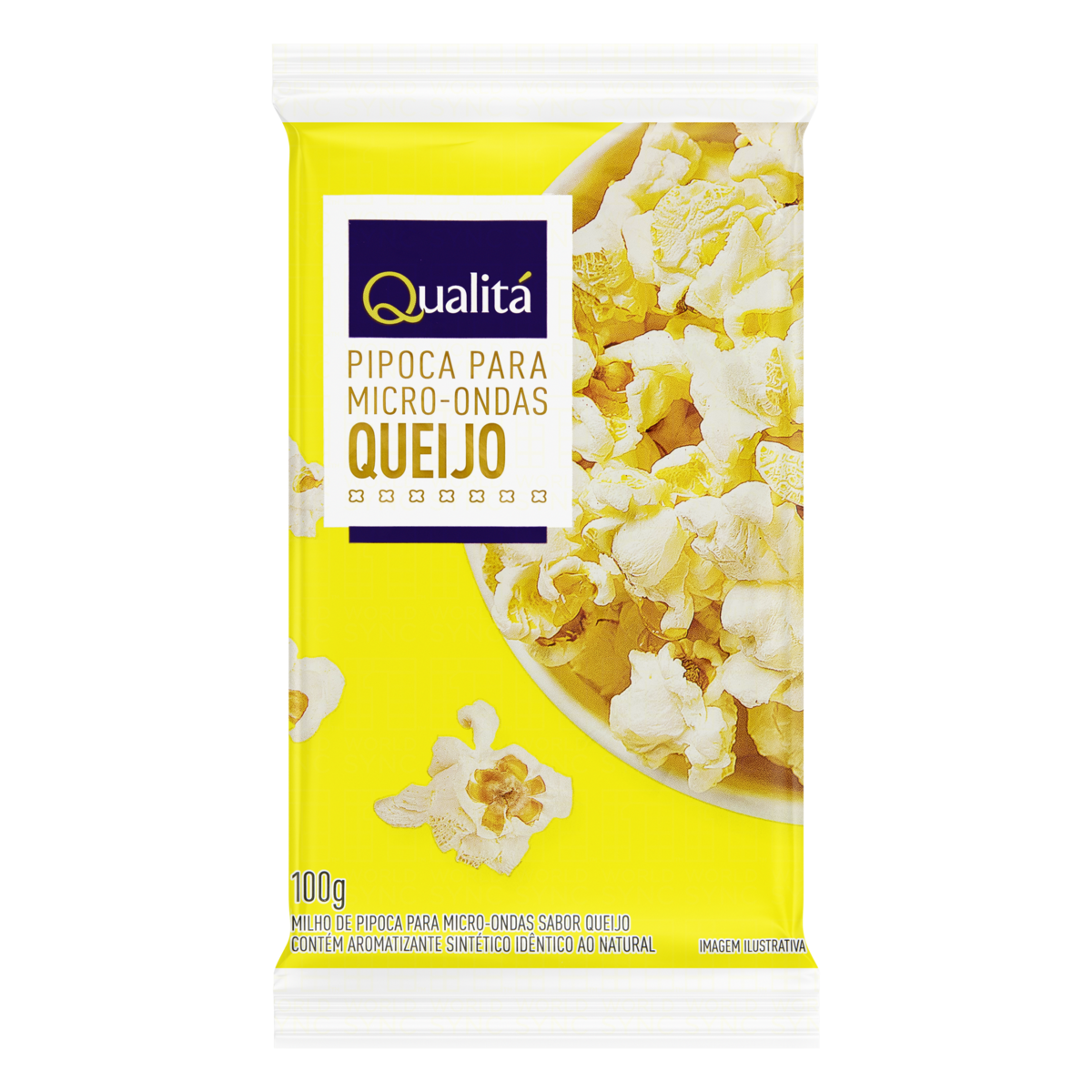Milho de Pipoca para Micro-Ondas Queijo Qualitá Pacote 100g