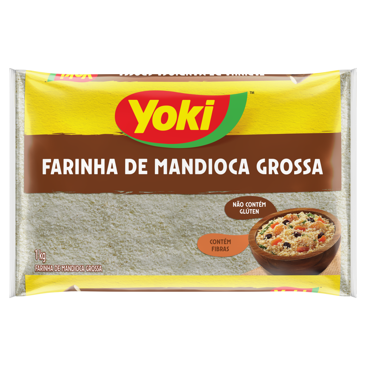 Farinha de Mandioca Grossa YOKI Pacote 1kg