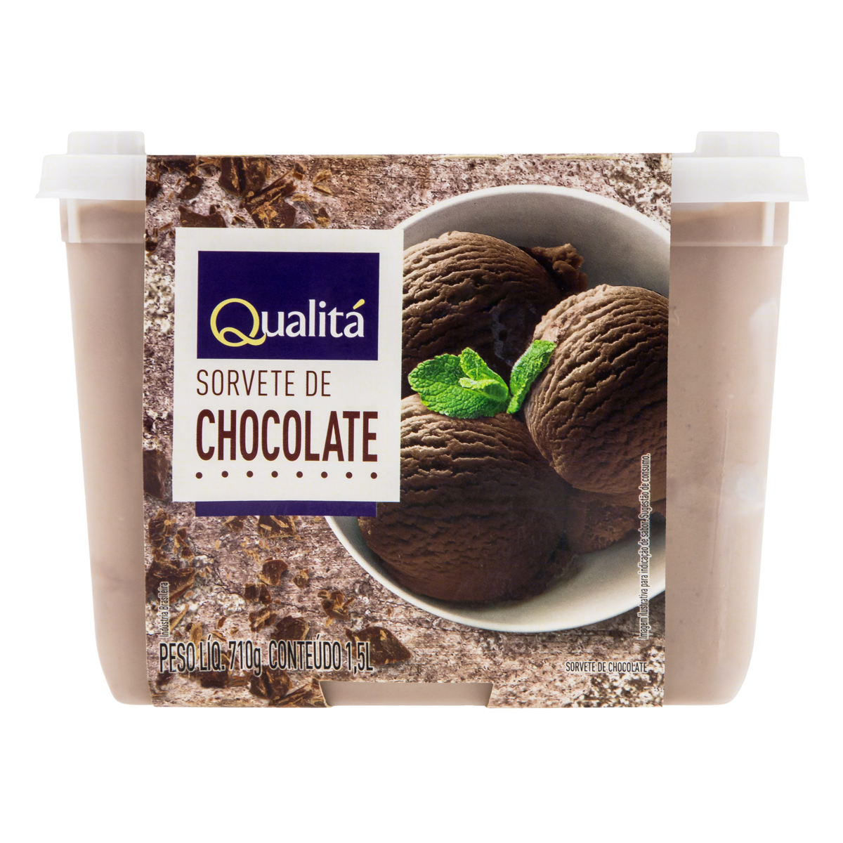 Sorvete Chocolate Qualitá Pote 1,5l