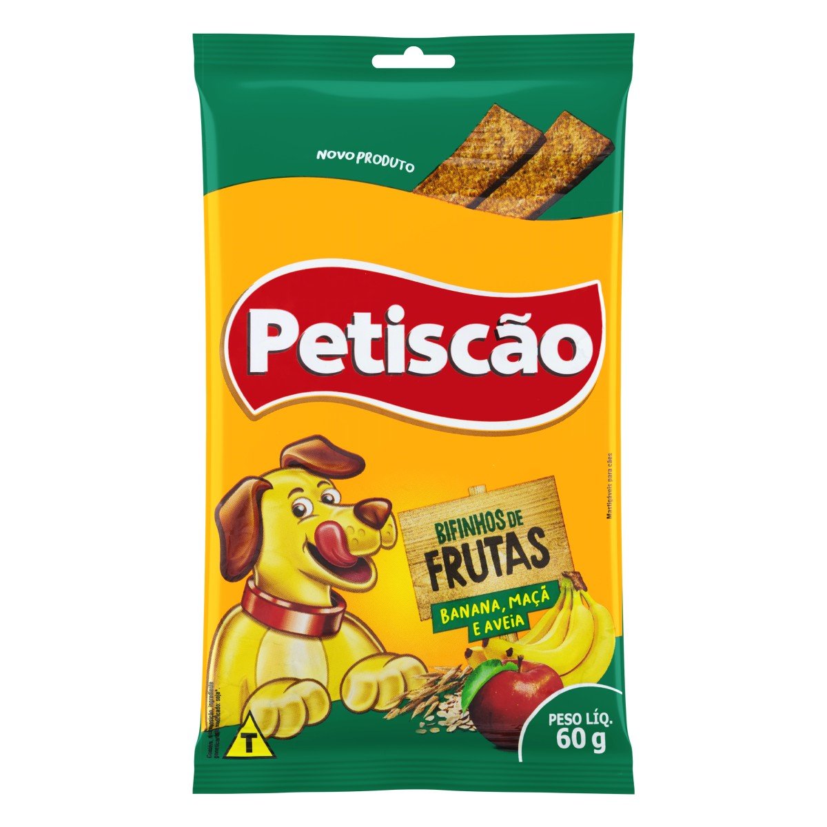 Bifinho Tablete para Cães Frutas Petiscão Pacote 60g