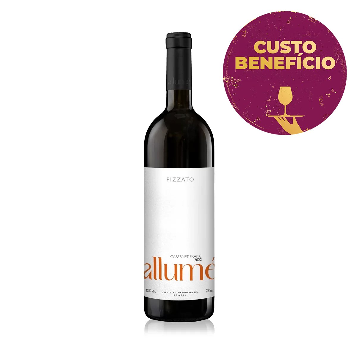 Vinho Tinto Brasileiro Pizzato Alume Cabernet Franc 750ml