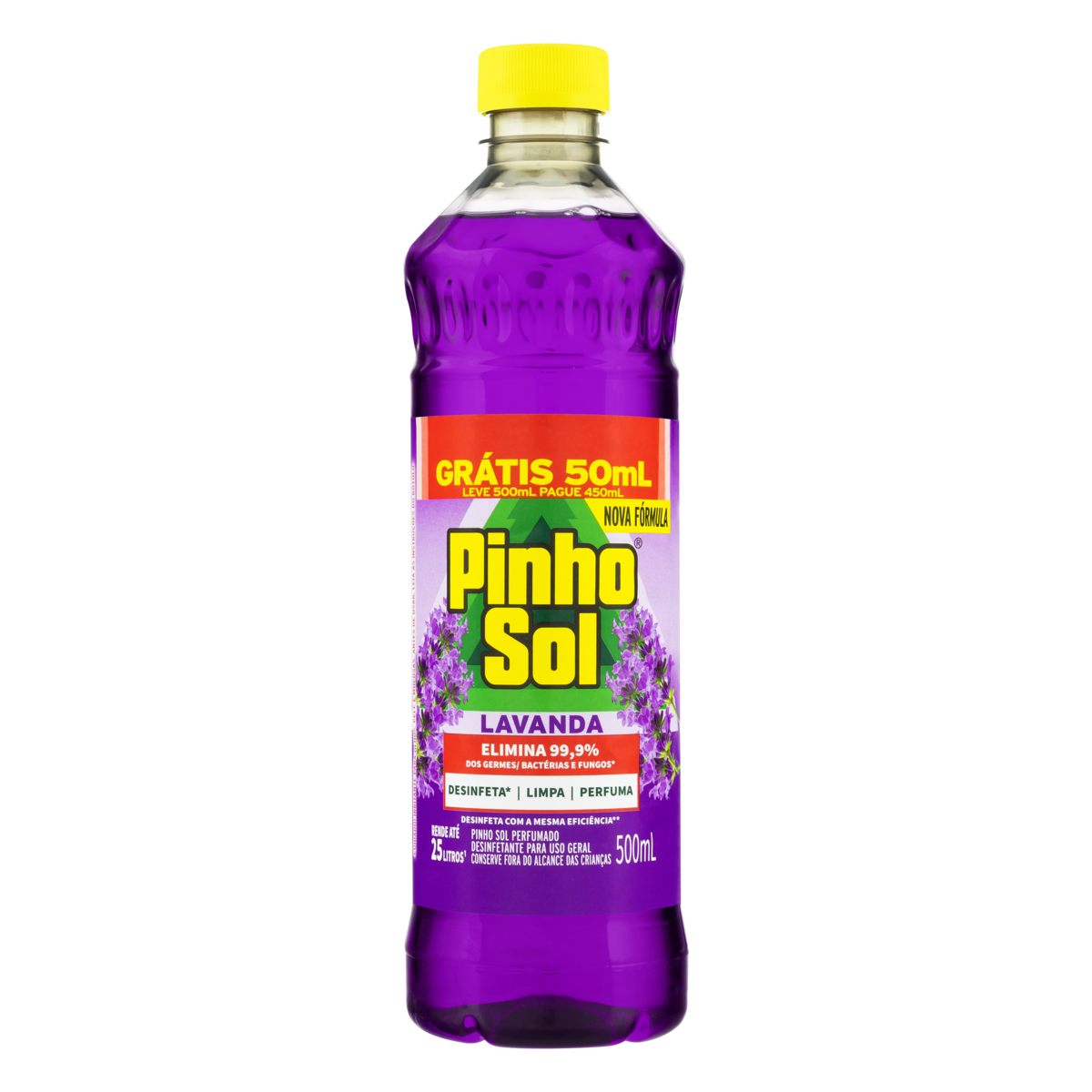 Desinfetante Pinho Sol Lavanda 500ml Promo Leve 500ml Pague 450ml