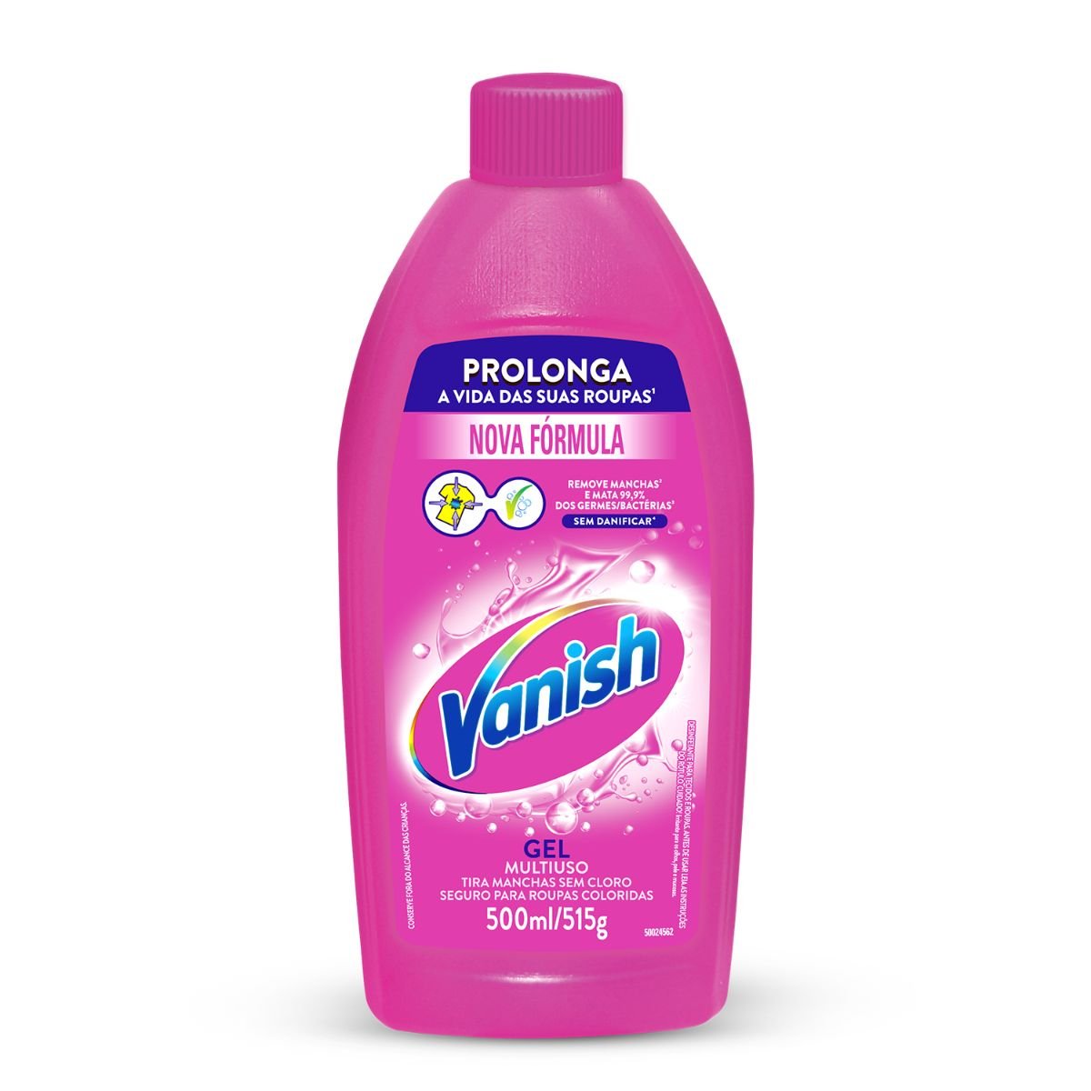 Tira-Manchas Gel Roupas Coloridas Vanish Frasco 500ml