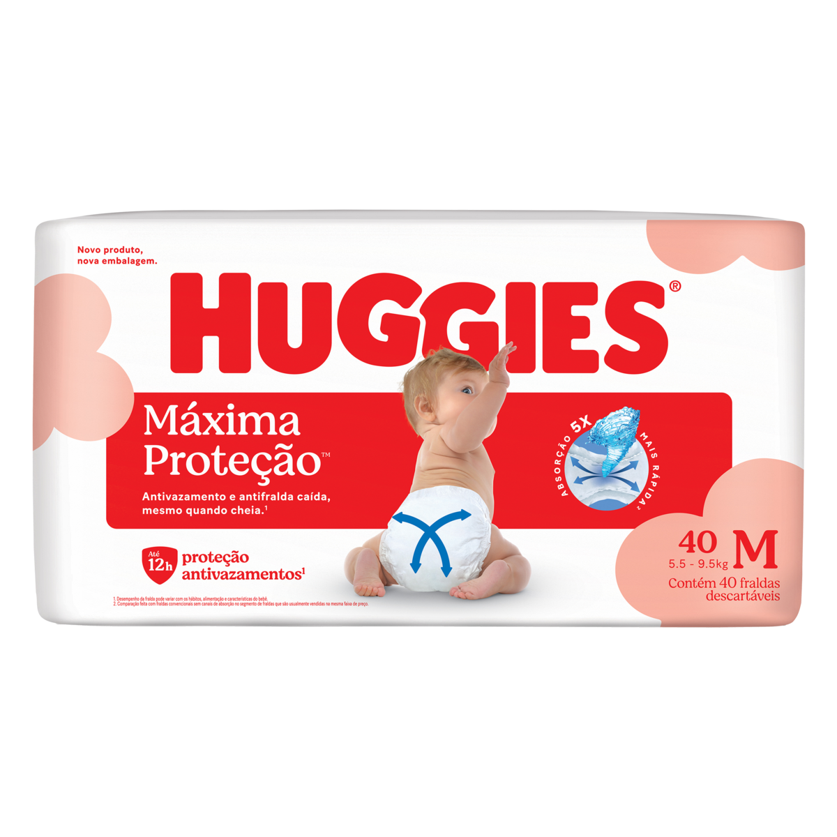 Fralda Huggies Supreme Care M - 40 Fraldas