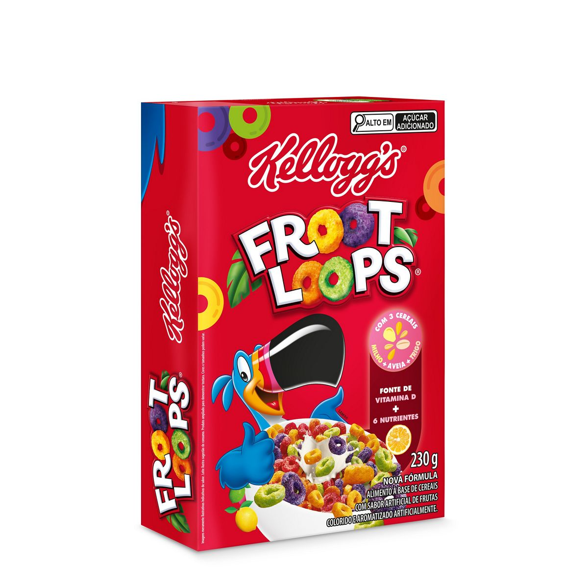 Cereal Froot Loops® sabor de Frutas Kellogg's® 230g